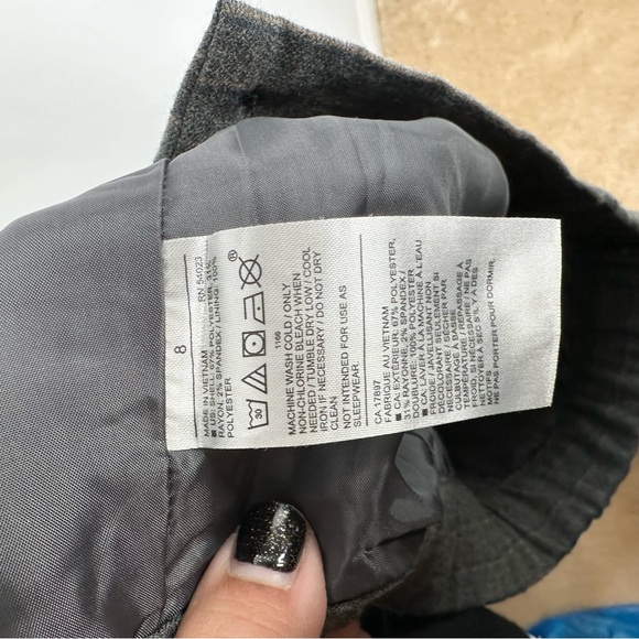 Janie and Jack Grey Wool Pinstripe Joggers - Picture 10 of 13